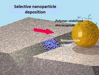 Creating a 'repair-and-go' system using nanoparticle microencapsulation